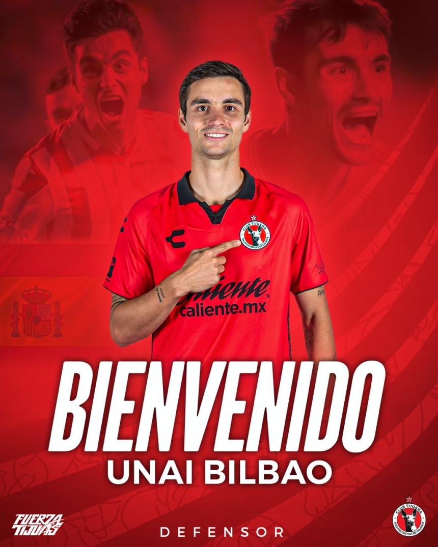 Unai Bilbao se une a Xolos para la próxima temporada