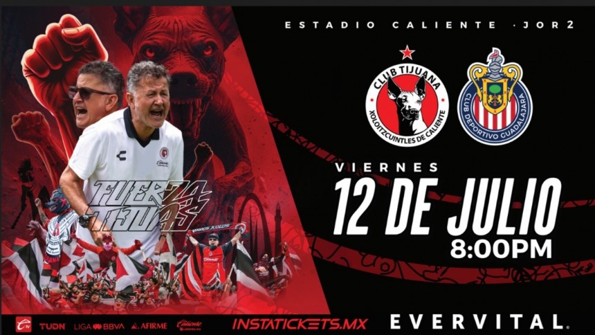 Xolos recibe a Chivas en la Jornada 2 del AP2024